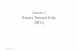 Lecture 3 Remote Terminal Units (RTU)