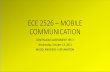 ECE 2526 – MOBILE COMMUNICATION