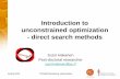 Introduction to unconstrained optimization - direct search ...