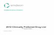 2012 Clinically Preferred Drug List