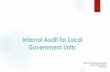 Internal Audit for Local Government Units