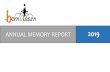 ANNUAL MEMORY REPORT 2019
