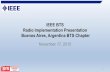 IEEE BTS Radio Implementation Presentation Buenos Aires ...