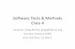 Software Tools & Methods Class 4