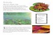 web activity water lily - art books for kids