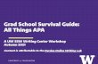 Grad School Survival Guide: All Things APA 2021