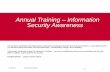 Annual Training Information Security Awareness