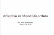 Affective or Mood Disorders - JU Medicine