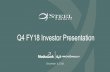 Q4 FY18 Investor Presentation