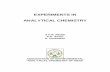 EXPERIMENTS IN ANALYTICAL CHEMISTRY - AEACI
