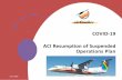 COVID-19 ACI Resumption of Suspended Operations Plan