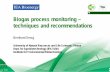 Biogas process monitoring – techniques and recommendations