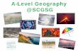 A-Level Geography @ SCGSG