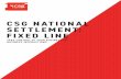 CSG NATIONAL SETTLEMENT: FIXED LINE