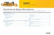 Technical Specifications for D8T Track-Type Tractor and ...
