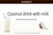Coconut drink with milk