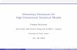 Elementary Estimators for High-Dimensional Statistical Models