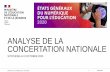 ANALYSE DE LA CONCERTATION NATIONALE