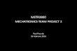 METR3800 MECHATRONICS TEAM PROJECT 2
