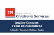 Quality Contacts: Focus on Assessment