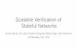 Scalable Veriﬁcation of Stateful Networks
