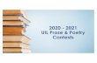 2020 - 2021 UIL Prose & Poetry Contests