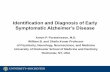 Identification and Diagnosis of Early