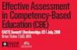 Effective Assessment in Competency-Based Education (CBE)
