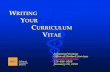RITING YOUR CURRICULUM VITAE - nyit.edu