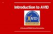 Introduction to AVID - Kyrene