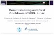 Commissioning and First Cooldown of XFEL Linac