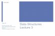 Data Structures Lecture 3