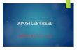 APOSTLES CREED - Ste Rose