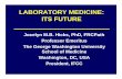 LABORATORY MEDICINE: ITS FUTURE
