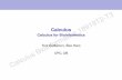 Calculus - Calculus for Bioinformatics