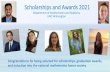 Scholarships and Awards 2021 - uncw.edu