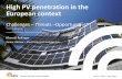High PV penetration in the European context
