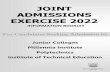 JOINT ADMISSIONS EXERCISE 2022