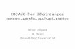 ERC adG from different angles: reviewer, panelist ...