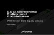 ESG Screening Policy and Procedures - DWS