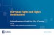 Individual Rights and Rights Modifications