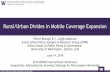 Rural/Urban Divides in Mobile Coverage Expansion