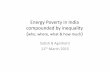 Energy Poverty in India compounded by inequality