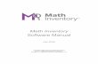 Math Inventory Software Manual