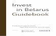Invest in Belarus Guidebook - Sorainen