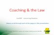 Coaching & the Law - revolutioniseSPORT
