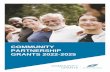 COMMUNITY PARTNERSHIP GRANTS 2022-2025