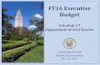 FY16 Executive Budget - Louisiana