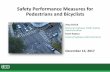 Safety Performance Measures for Pedestrians and Bicyclists