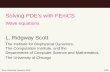 Solving PDE’s with FEniCS - University of Chicago